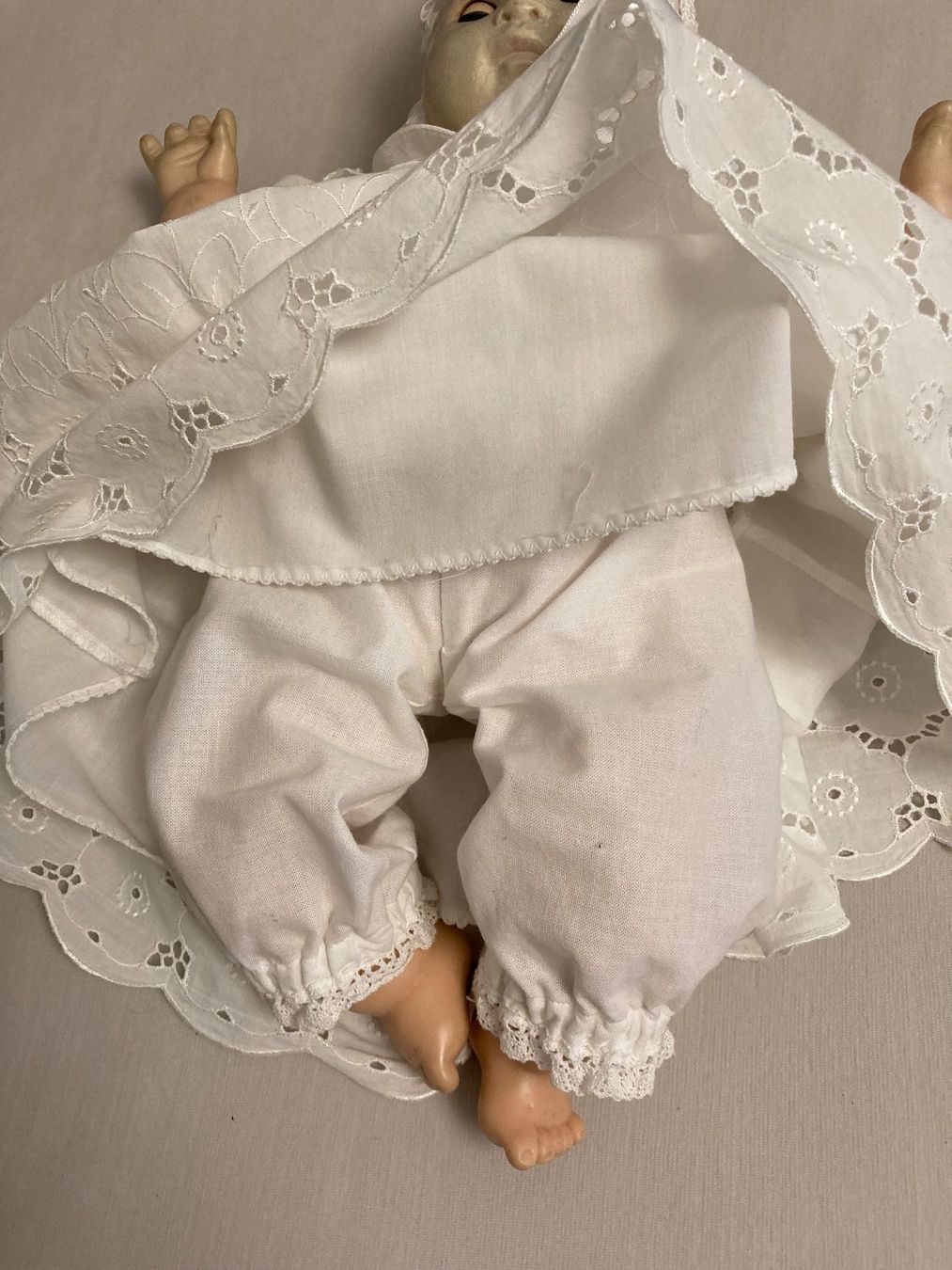 Puppen: Nostalgische antike Puppe mit Stoffkörper und Kleid, alt – Gebraucht aus Berneck von Ordnung2021 6