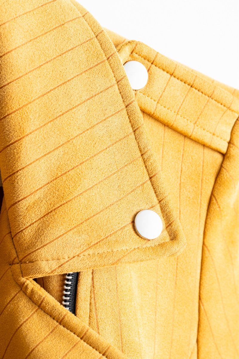 Jacken: Gelb Mustard Biker Jacke S Crop Jacke – Gebraucht aus Sennwald von hosszidavid 2