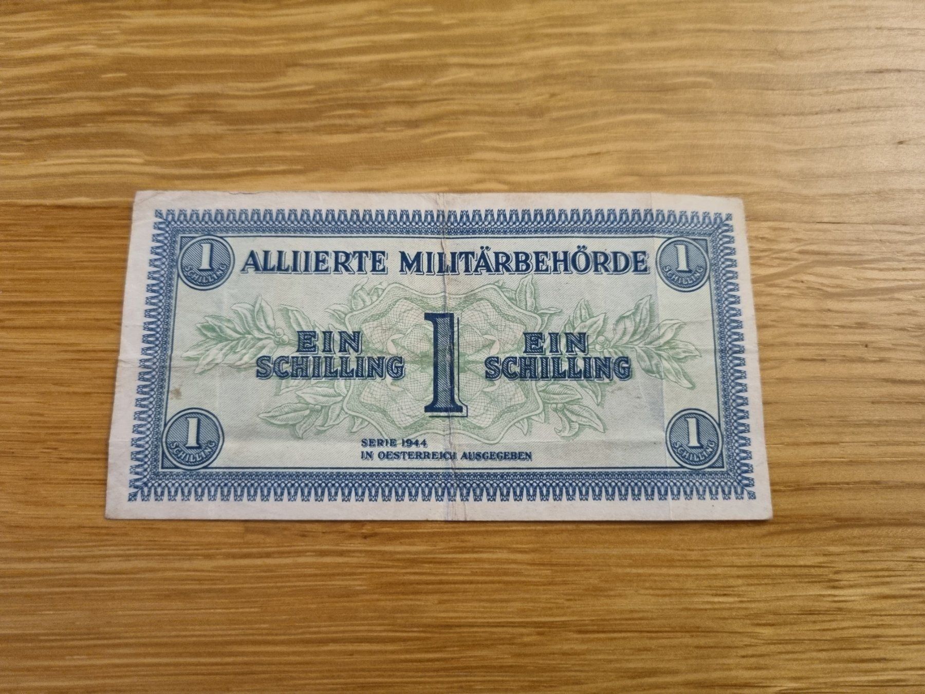 Banconote: Alliierte Militärbehörde, Schilling 1944 – Usato da Mels venduto da Goldenfalcon