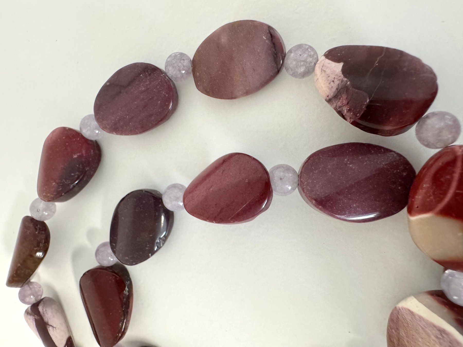 Catenine: Halskett Amethyst, Mookait. – Nuovo (secondo la descrizione) da Biberist venduto da tl-schmuck 2