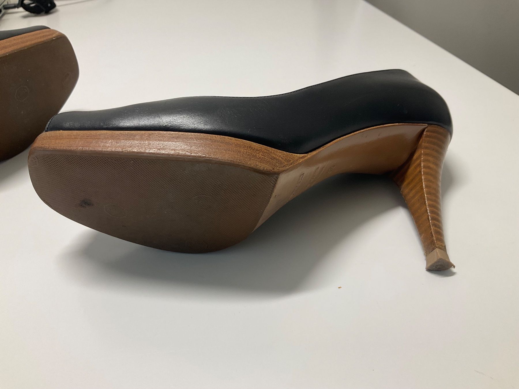 Sergio Rossi Scarpe da donna: Sergio Rossi Peep Toe Leder 38 – Usato da Wetzikon ZH venduto da coco8468 3