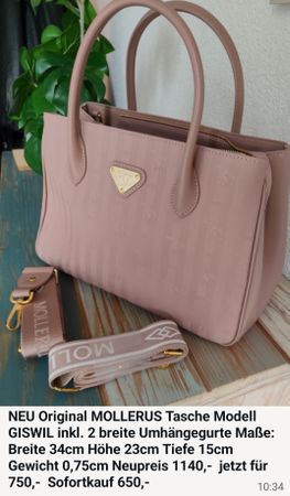 Schöne Neue Original MOLLERUS Tasche