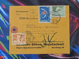 CL26 Document + Timbre Suisse 1958