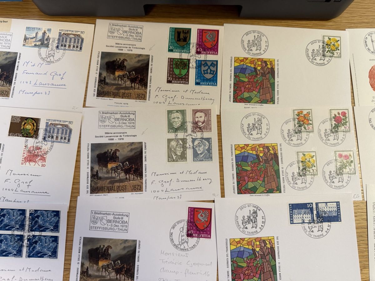Tutti i francobolli: 27 Karten Tag der Briefmarke  – Nuovo (secondo la descrizione) da Murgenthal venduto da Tina_4055 3