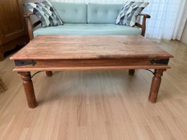 Massiver Holztisch, Couchtisch, Wohnzimmertisch, Landhaus, S