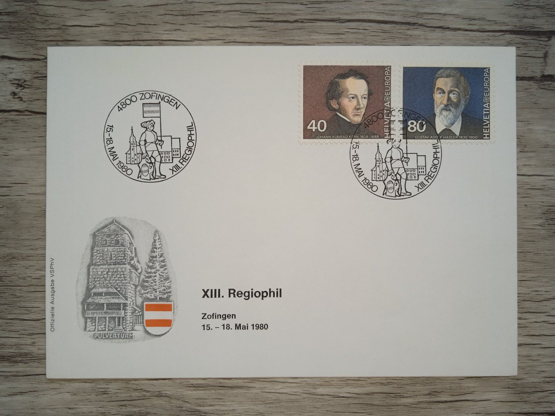 Tutti i francobolli: TR18 Enveloppe + Timbre Suisse 1980 – Usato da Cousset venduto da Patrick_Collections