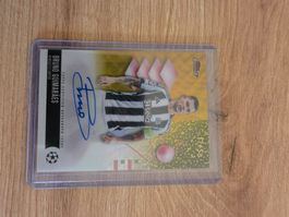 Autograph Card Bruno Guimarães Newcastle United Topps Fin...