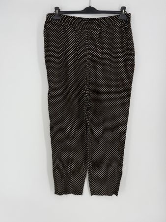 Luftige Viskose Hose mit Punkten Gr. 48