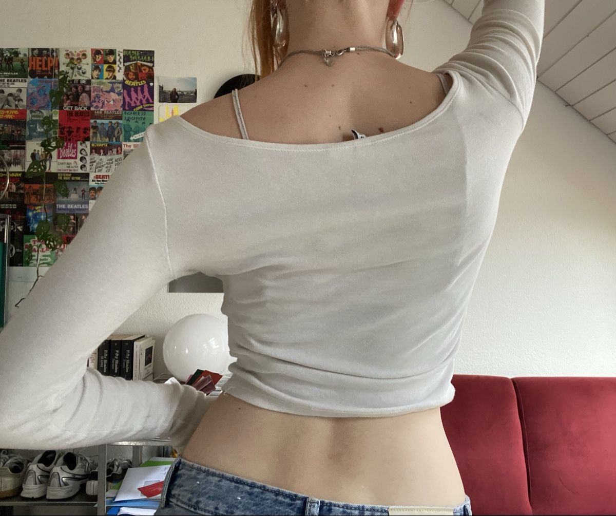 H&M Tops: White Long Sleeve Top Size S Used – Neu (gemäss Beschreibung) aus St. Gallen von ali_5nm2 1
