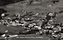 Château d'Oex alt 1000 m. Vue aérienne