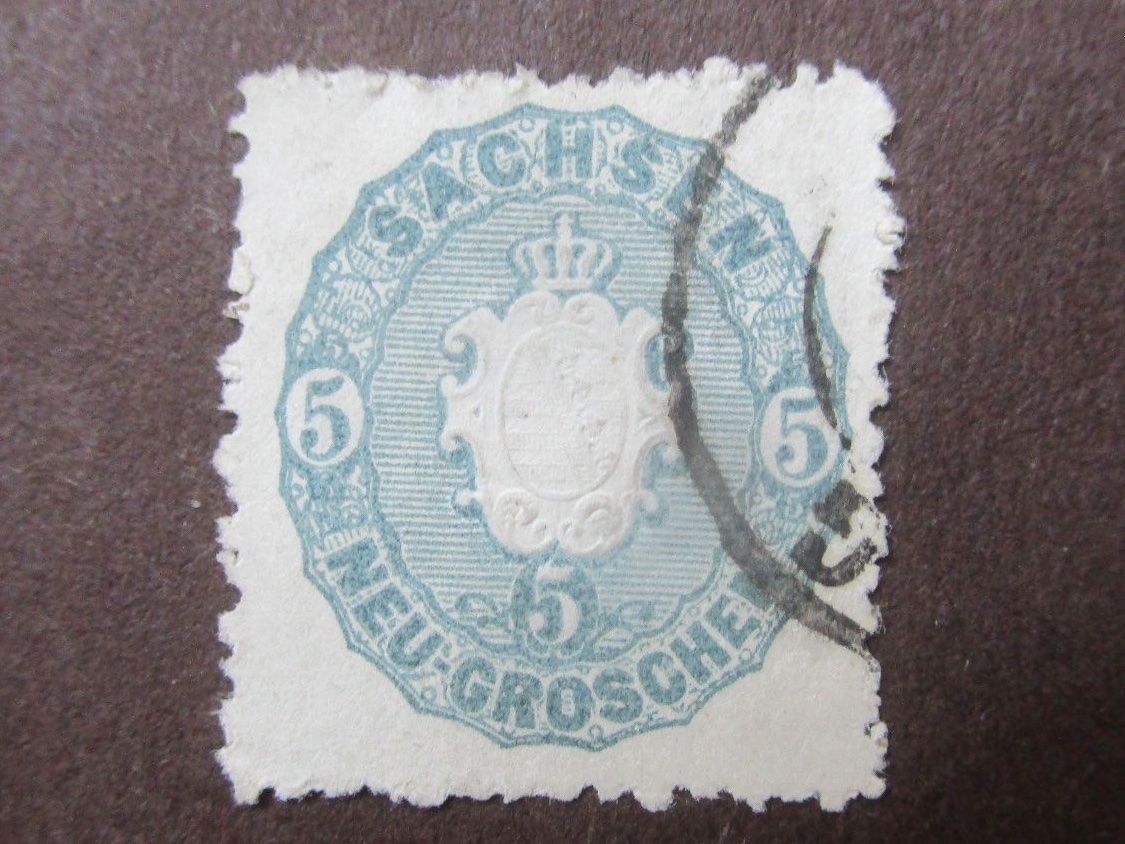 Tutti i francobolli: Sachsen   1863 – Usato da Dürnten venduto da tu5bo9