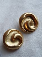Vintage luxuriöse Ohrclips Gold 1980er