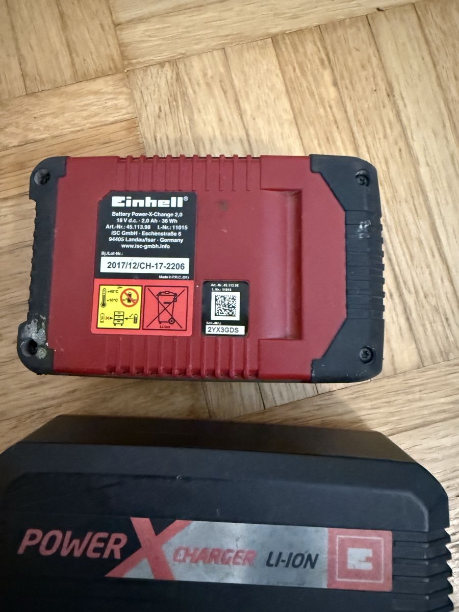 Einhell Caricatori & Batterie: Einhell Ladegerät & 18V 2,0Ah Akku – Usato da St. Gallen venduto da besi97 8
