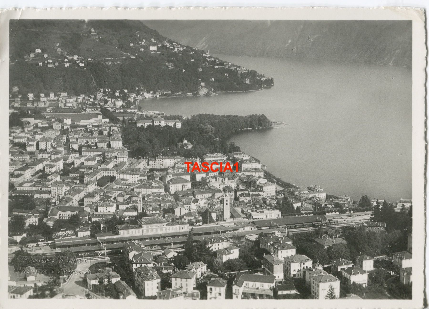 Cartoline postali: Lugano veduta aerea – Usato da coglio venduto da Tascia1