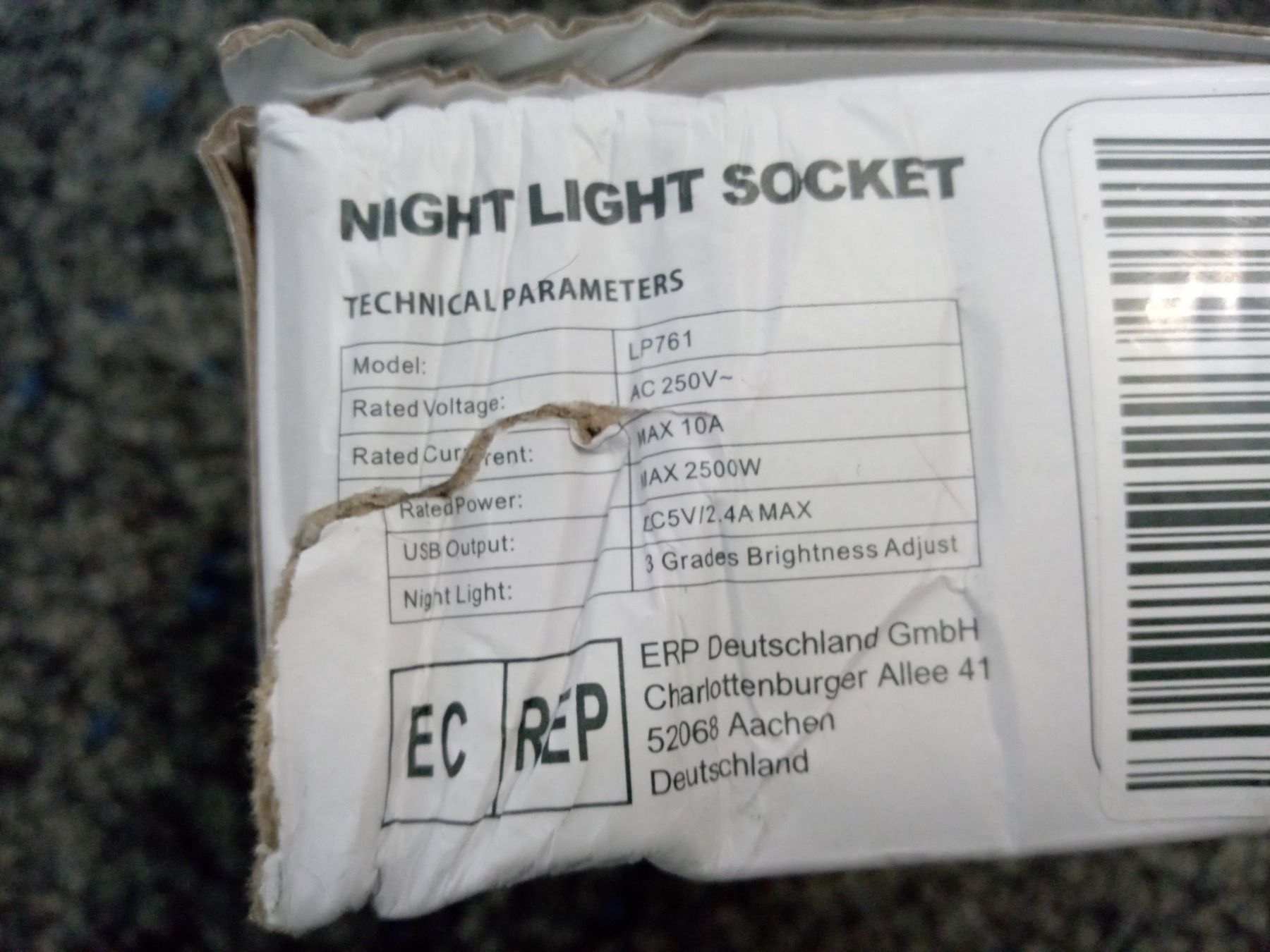 Stecker: Night Light Socket ( K) – Neu und originalverpackt aus Rorschach von TimelessTrading 2