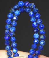 Stein Perlen Strang L-7678 – Lapislazuli facettiert 3mm 38,5