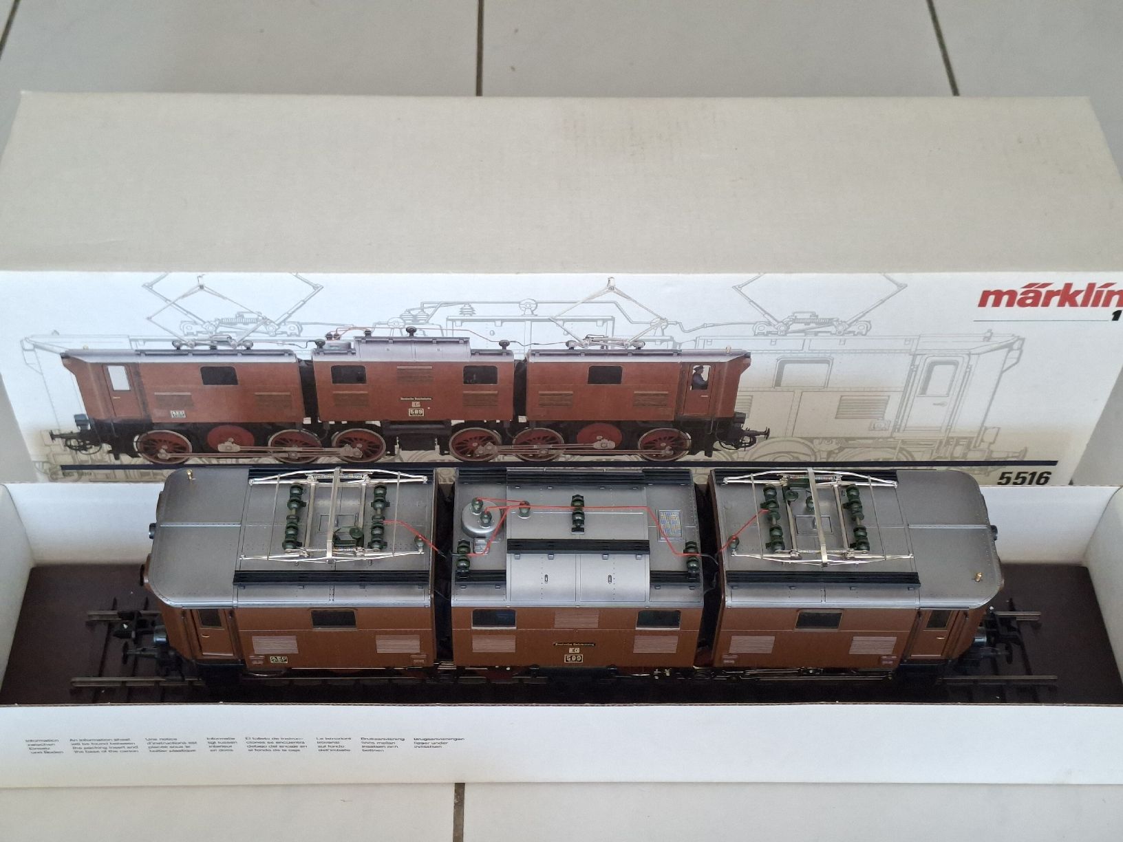 Märklin Modellini di ferrovie: Märklin Spur 1 5516 E-Lok EG 589 – Usato da Boll venduto da romanm0