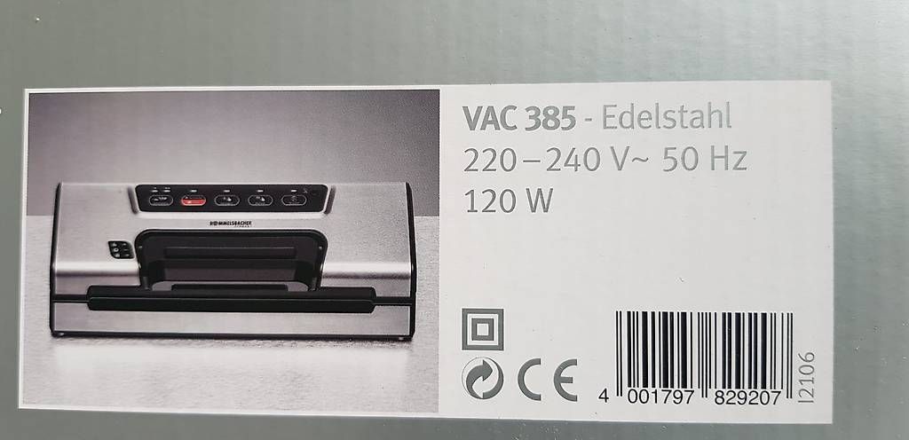 Elettrodomestici da cucina: Rommelsbacher VAC 385 - Vakuumiergerät – Usato da Selzach venduto da masu88 1