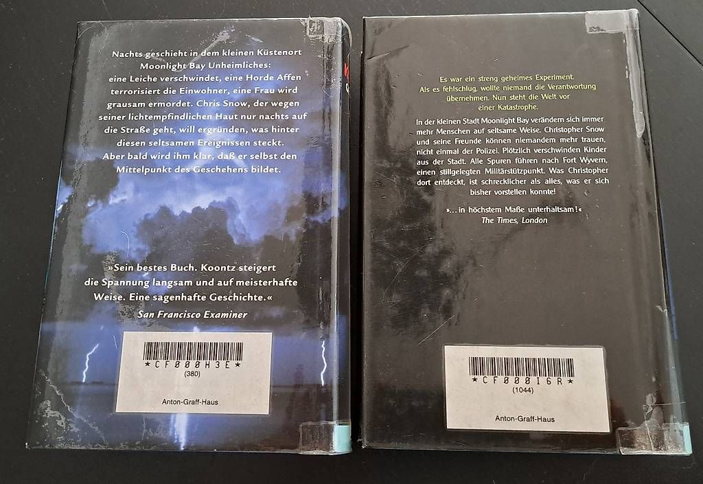Libri: Dean Koontz 2er Set  – Usato da Baden venduto da naira8 2