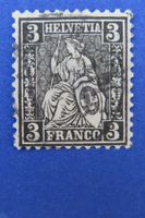 3 Rp. Sitzende Helvetia Nr.29 - Vollstempel - SBK: 200.-.