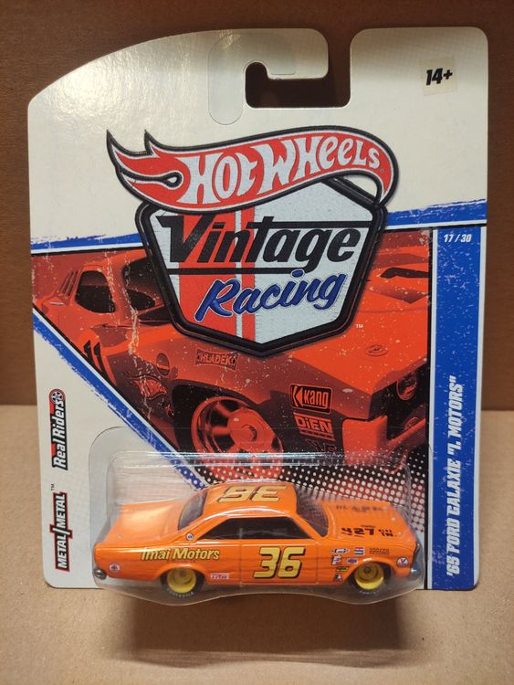 Hot Wheels Vintage Racing #39 65 Ford Galaxie I Motors (Neu und