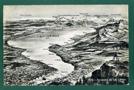 Panorama du Lac Léman, ungelaufen, ca. 1950