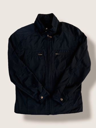 Herren Übergangsjacke mit Kapuze, Dunkelblau, Top Zustand! S