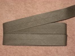 Schrägband olivegrün 2cm / 1cm breit