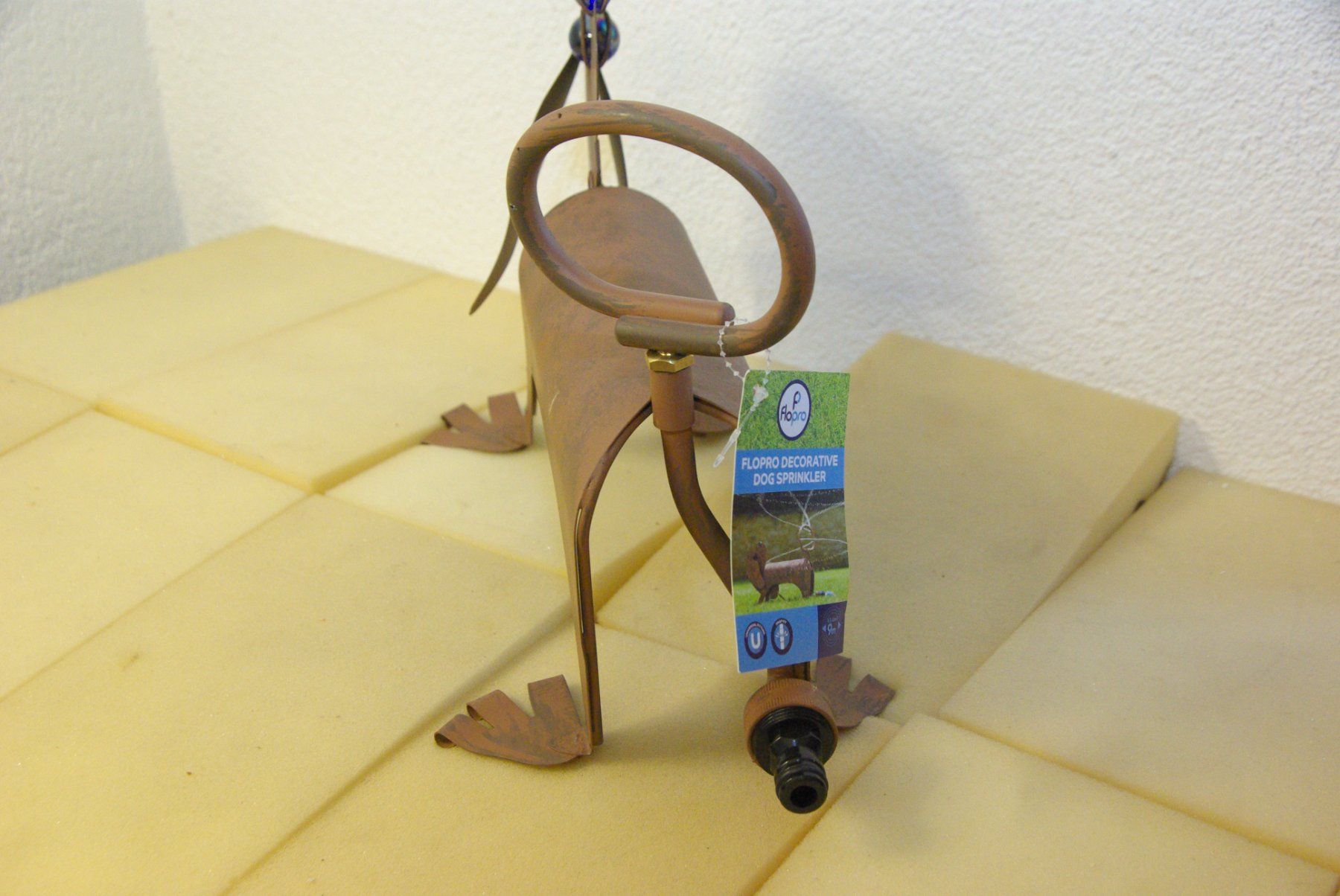 Tubi & Tubi flessibili: Sprinkler getarnt als Hund, rost Optik – Nuovo (secondo la descrizione) da Herisau venduto da Cevianer1844 2