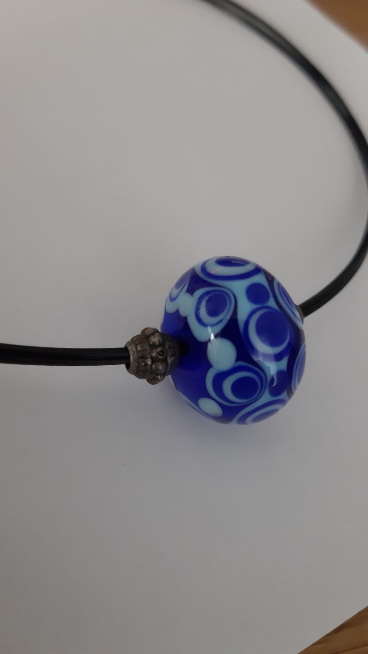 Catenine: Blaue Murano Glas Kette - Einzigartiger Blickfang!  – Usato da St. Gallen venduto da Leika2000 5