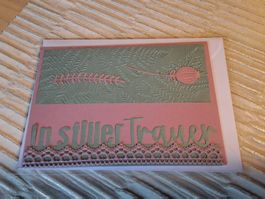 Trauerkarte mit Umschlag: "In stiller Trauer" A6 Format