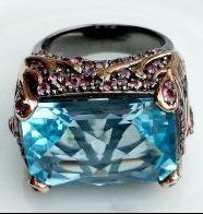 Anelli: Blau Topas Fingerring – Nuovo (secondo la descrizione) da Zürich venduto da adriben 4
