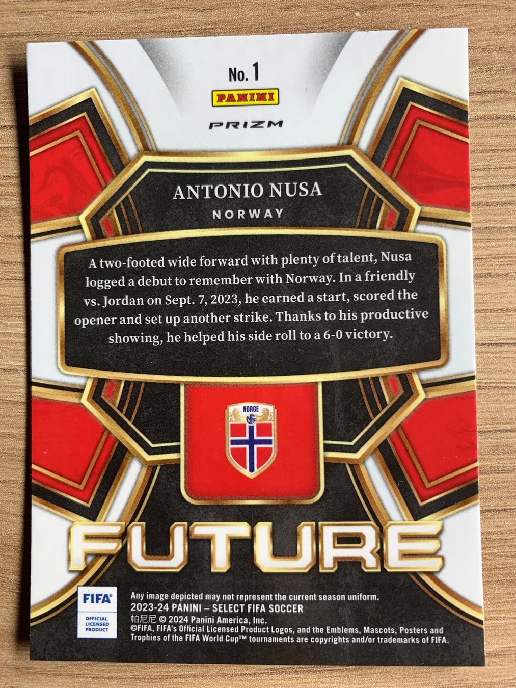 Topps Sammelbilder & Trading cards: Soccer Antonio Nusa SILVER PRIZM Future Select 23/24 – Gebraucht aus Netstal von Clutch79Cardz 1
