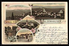 Litho Walzenhausen, Teilansicht mit Rhei