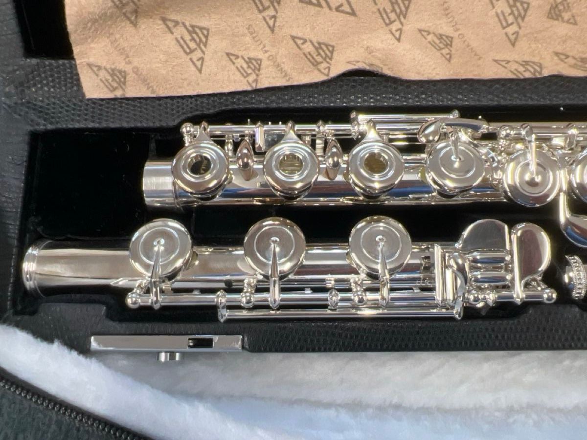 Sankyo Strumenti musicali: Sankyo Vollsiber Querflöte gelötet Modell 601 – Nuovo (secondo la descrizione) da Olten venduto da klassodern-musikwerkstatt 2