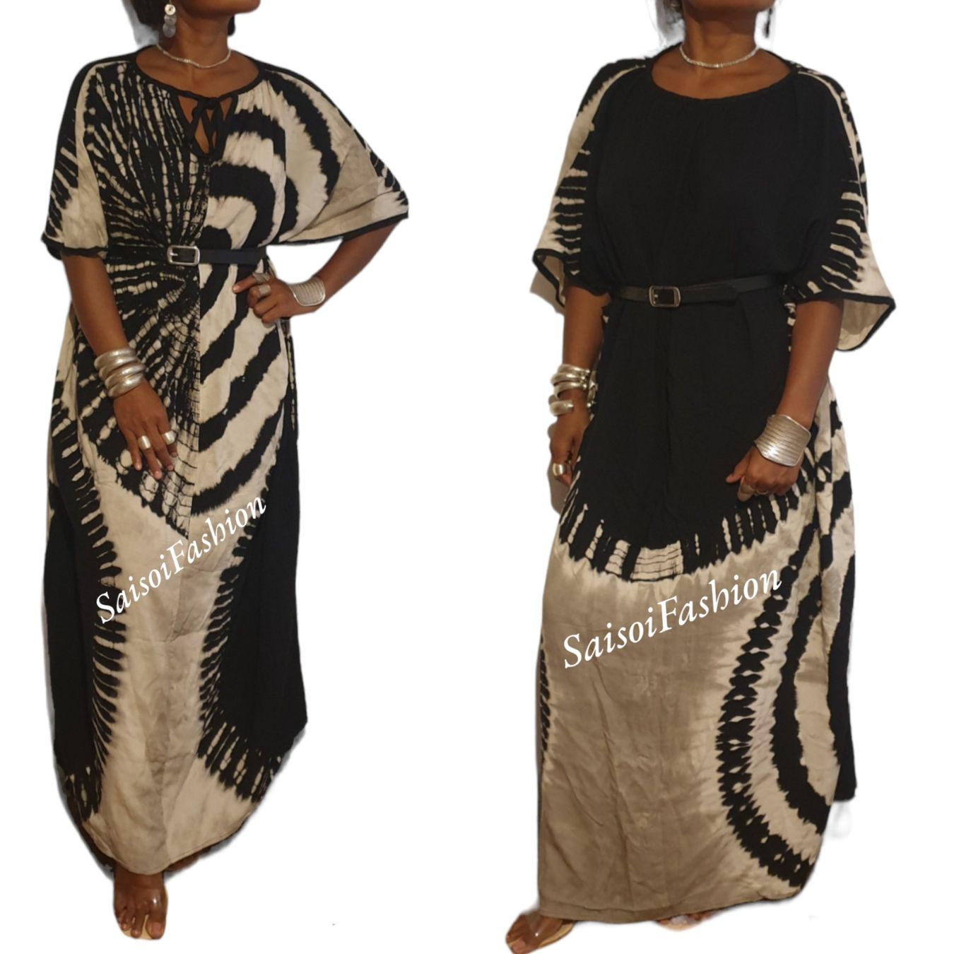 Vestiti: Sommer blackWax Batik Handmade Klassisch-elegantes Maxikleid – Nuovo e nell'imballaggio originale da Ebmatingen venduto da SaisoiFashion 2