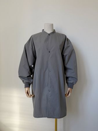 MUJI - Water Repellent Padded Stand Collar Coat, XS-S