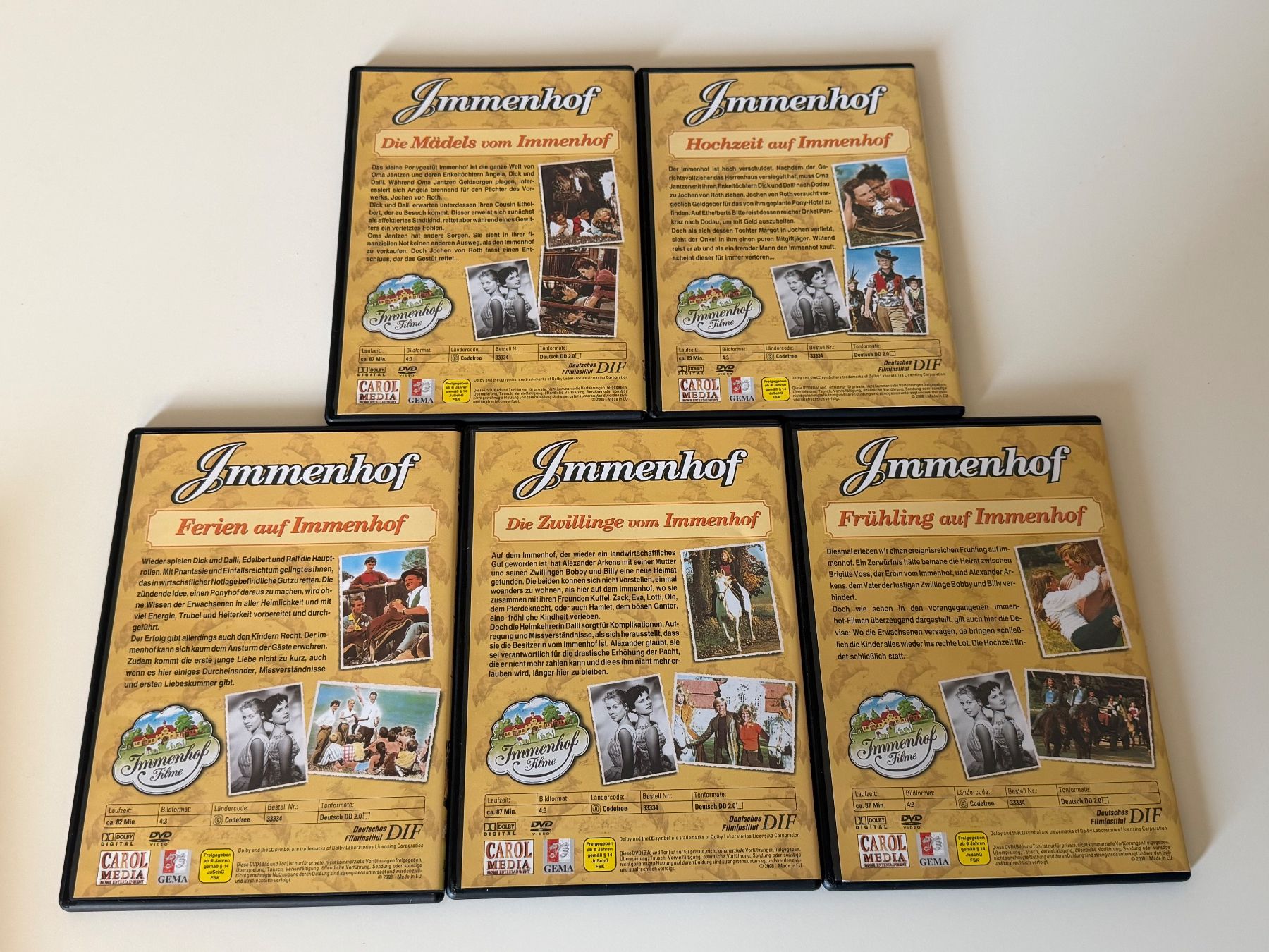 Tutti i DVDs: DVD Box Set Immenhof 5 DVD's – Usato da Altstätten SG venduto da sheamus 5