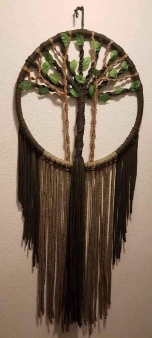 Tutte le decorazioni: Makramee-Baum des Lebens – Nuovo (secondo la descrizione) da Wislikofen venduto da Ana.Gomes