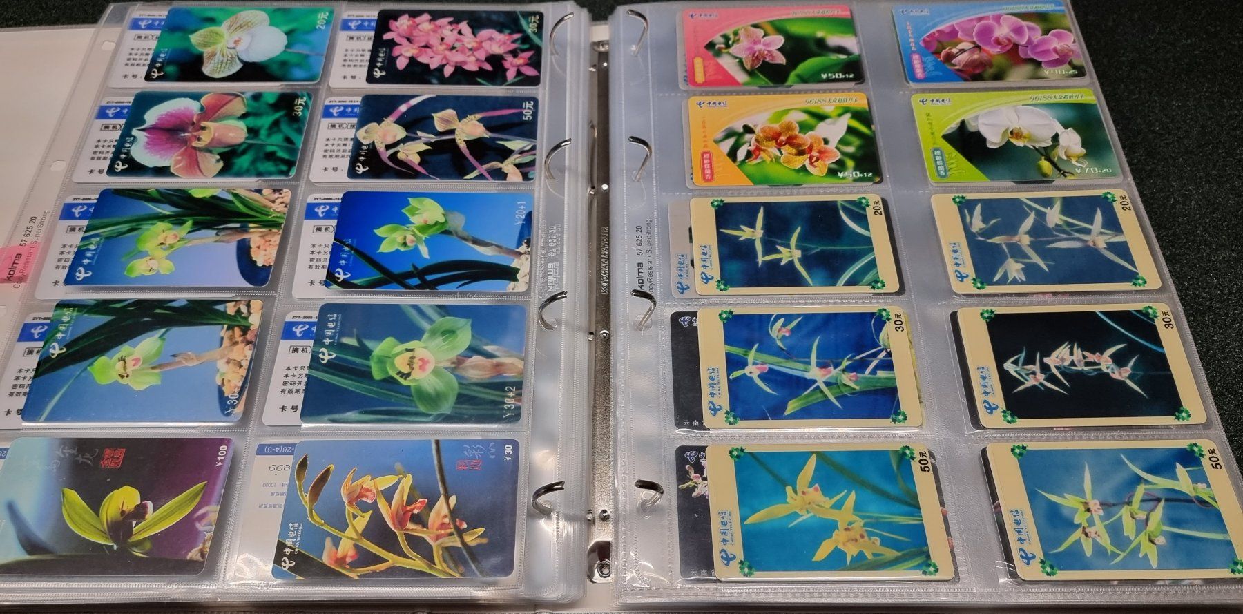 Album: Album 3 silber Telefonkarten Orchideen – Usato da Lostorf venduto da Dalbi 4