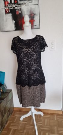 Marc Cain Kleid,Grösse 38,Schwarz Spitze, Wollmischung
