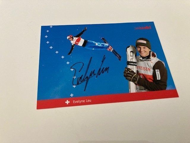 Evelyne Leu Original Autogrammkarte FreestyleSkifahrer Kaufen auf