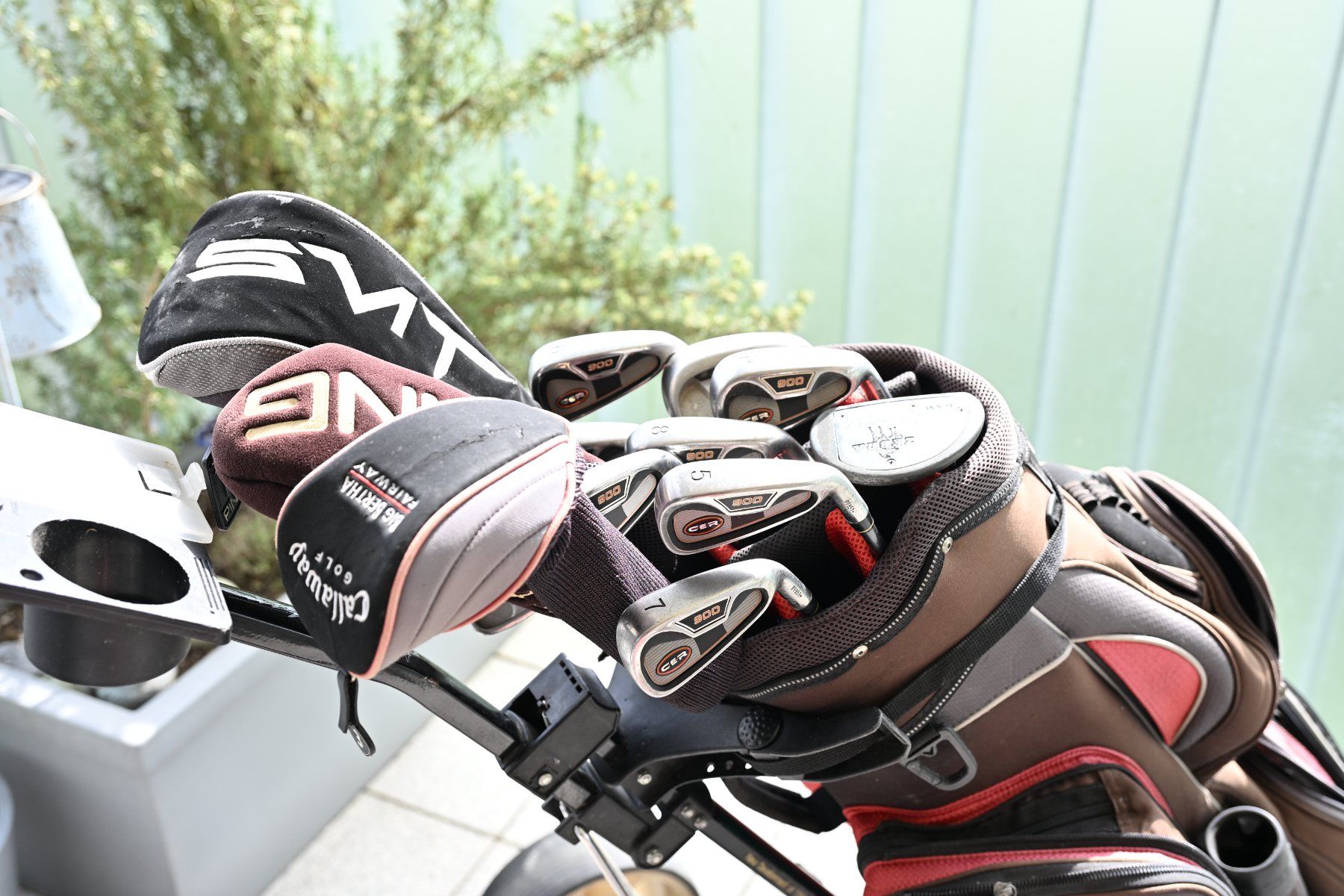 Mazze & Set: Golfbag Callaway mit Golfschläger und Trolley – Usato da Dürnten venduto da puumies 3