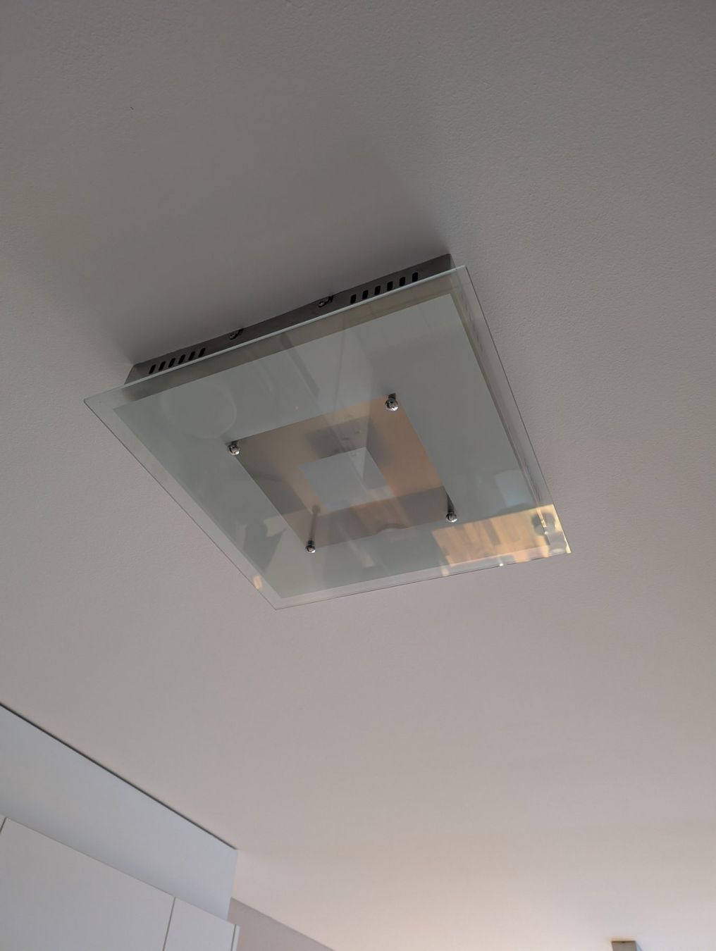 Kronleuchter & Deckenlampen: 2er Set moderne Deckenleuchten Glas/Metall – Gebraucht aus St. Gallen von CN_sg 3