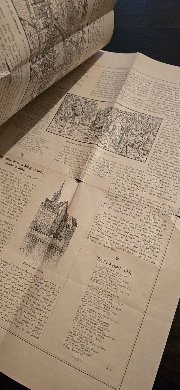 Riviste & Magazine: Historische Schweizer Zeitung 1901 Bundesfeier – Difettoso da Basel venduto da Jcva 8