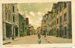 Rorschach -Rathausstrasse Litho +1909