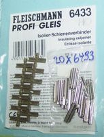 Fleischmann H0 6434: 12x Isolier- + 20x Gleisverbinder 6433