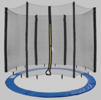 Trampolin Randabdeckung + Netz 305cm für 6 Stangen - Neu