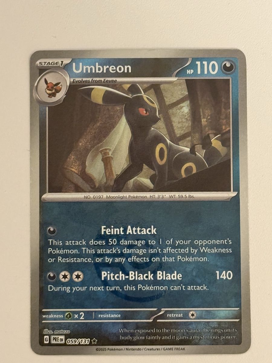 Pokémon Cartes à collectionner: Umbreon 059/131 Master Ball – Prismatic Evolutions – D'occasion à Neuhausen par MP_TCG