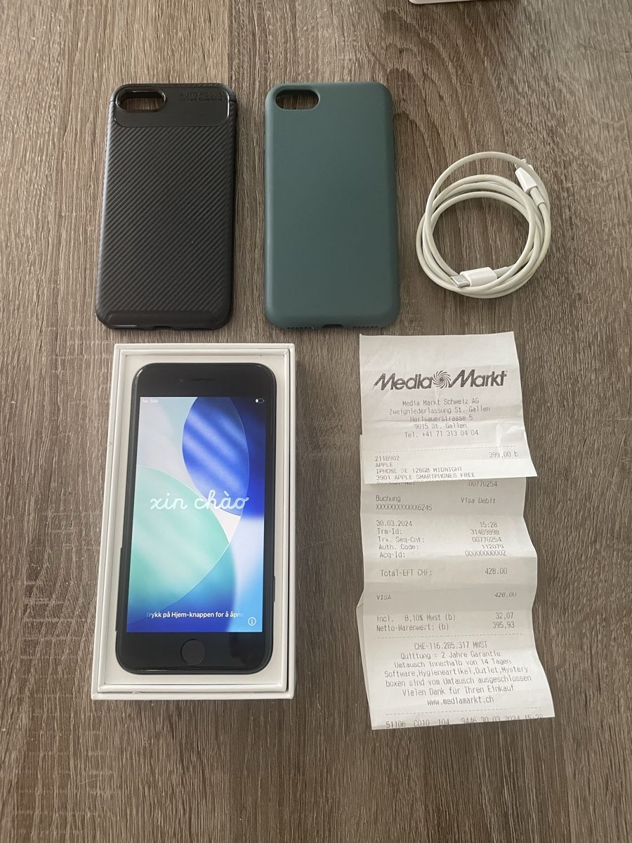 Apple Handys / Smartphones: Smartphone Apple iPhone SE 128GB midnight  – Gebraucht aus Münchwilen TG von pat_yl5s 1